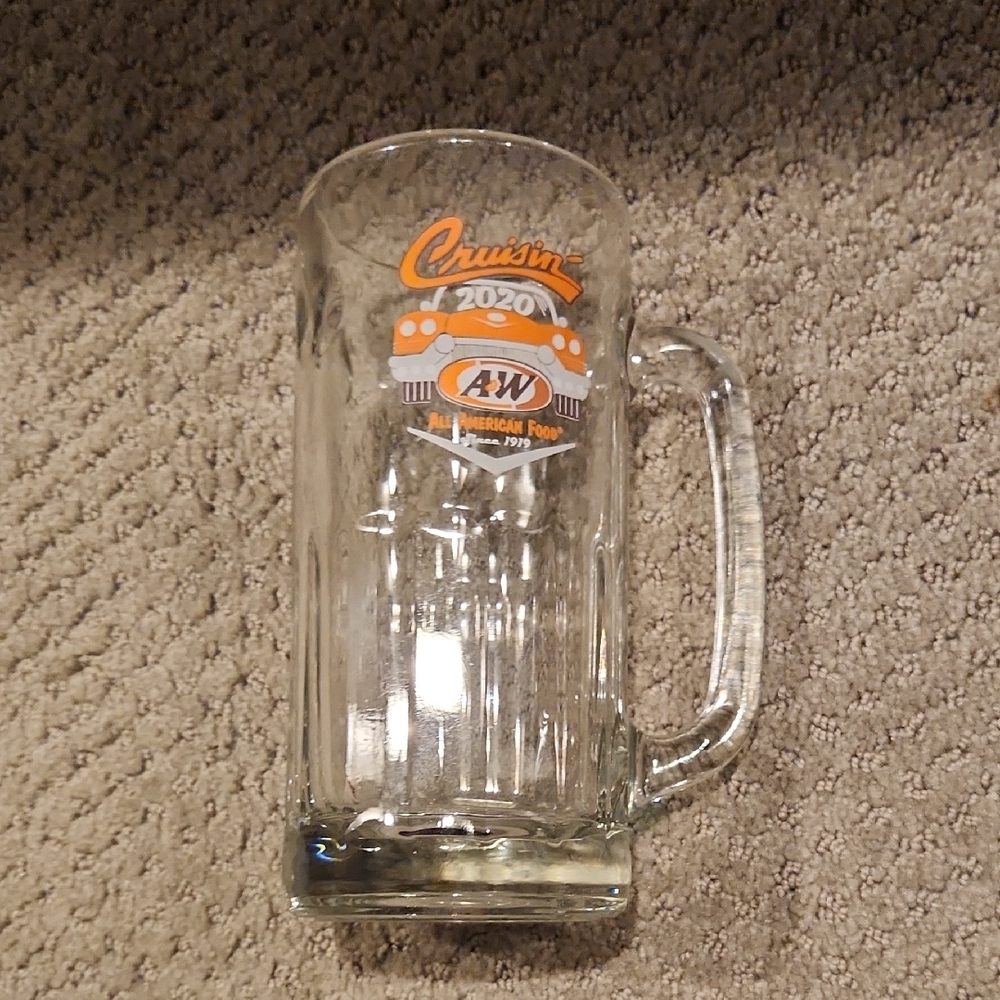 NEW* A&W HEAVY , THICK Glass Mug.
